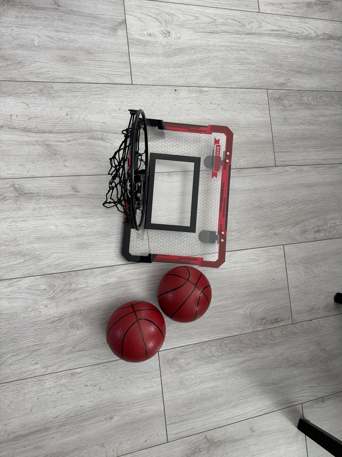 Mini basketbalring met 2 ballen - Zo goed als nieuw, Ophalen, Zo goed als nieuw, Ring, Bord of Paal