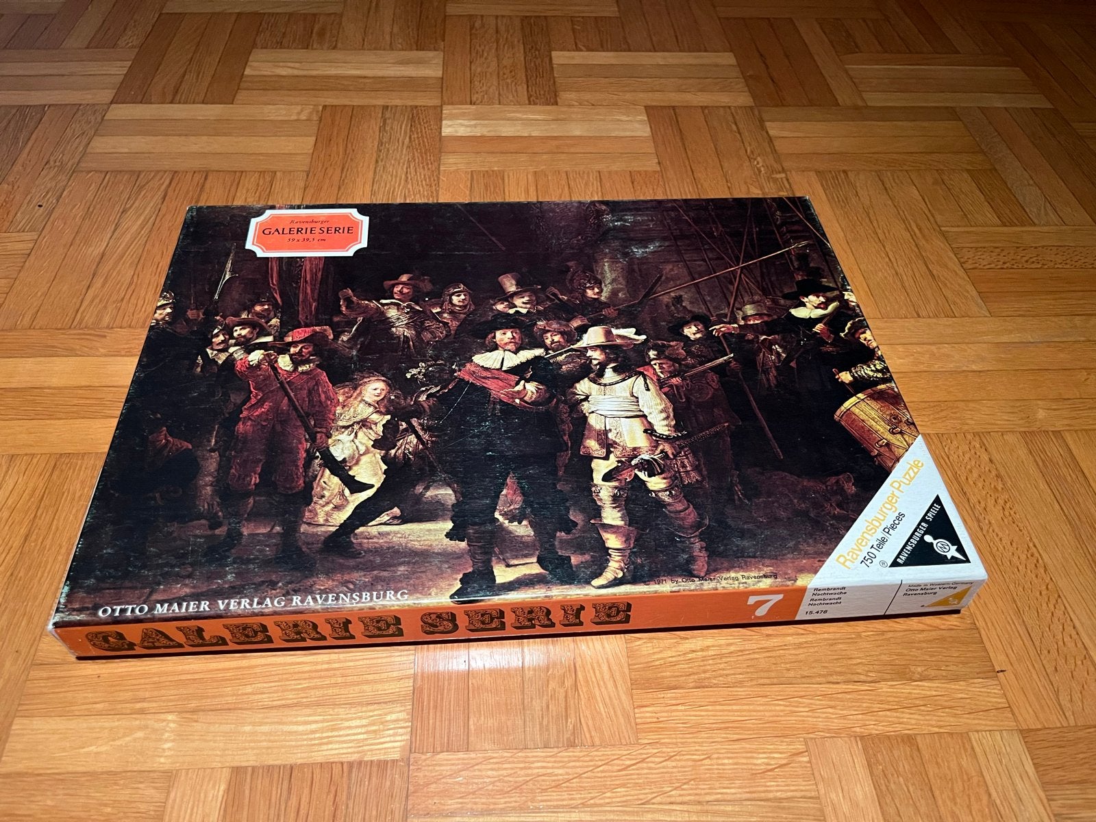 De Nachtwacht Legpuzzel - Ravensburger Galerie Serie, Ophalen of Verzenden, 500 t/m 1500 stukjes, Gebruikt, Legpuzzel