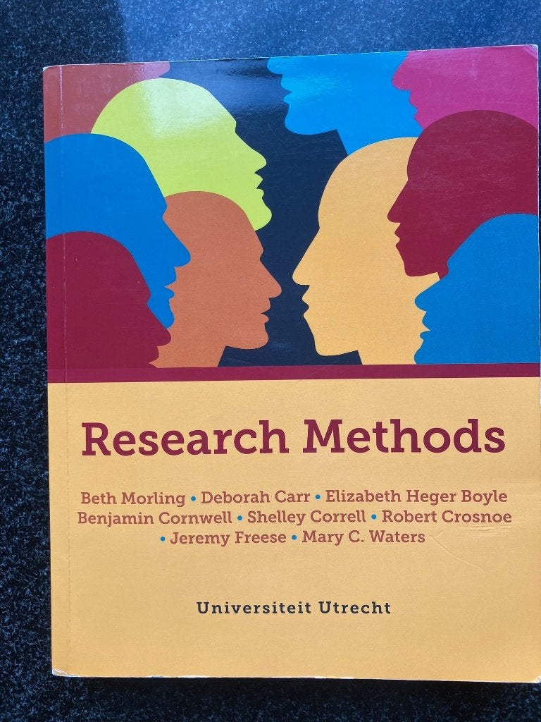 Research Methods, Ophalen of Verzenden, Beta, Zo goed als nieuw, WO