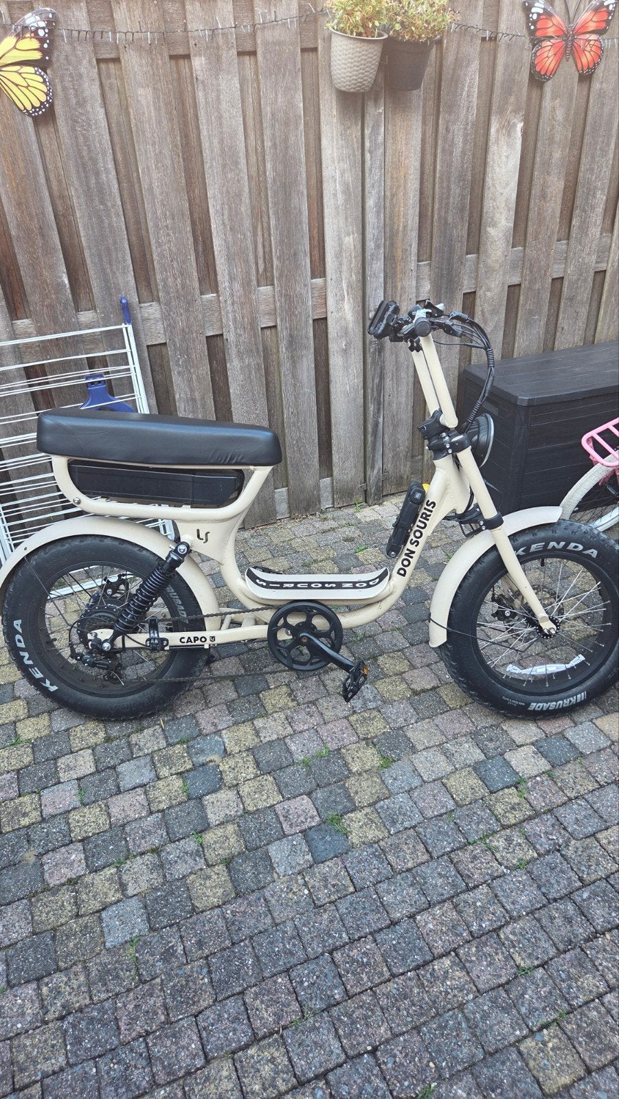 Fatbike capo beige, Fietsen en Brommers, Snorfietsen en Snorscooters, Ophalen, Zo goed als nieuw, Elektrisch, Overige merken