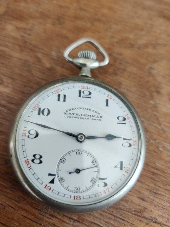 Chronometer Math Lemmer zakhorloge, Ophalen, Staal, Overige merken
