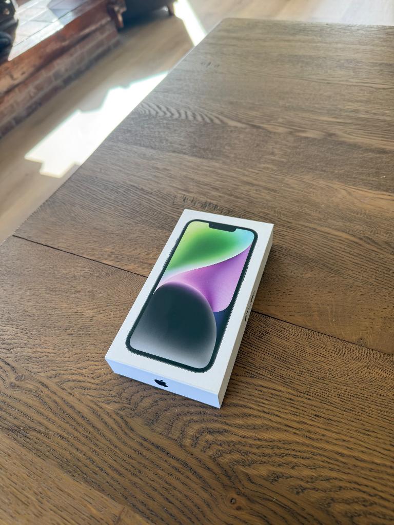 iPhone 14 128GB Midnight | Geseald in doos, Telecommunicatie, Mobiele telefoons | Apple iPhone, Nieuw, 128 GB, Zonder abonnement