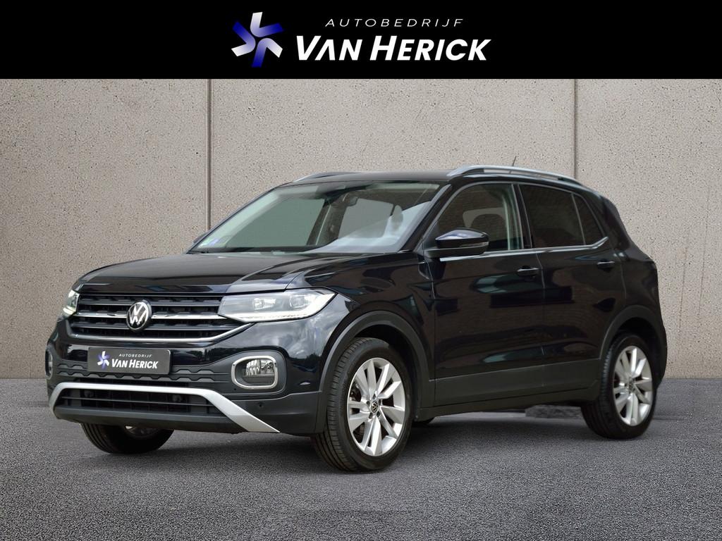 Volkswagen T-Cross 1.0 TSI Style Automaat | Navigatie | ACC, T-Cross, Gebruikt, Zwart, Leder en Stof