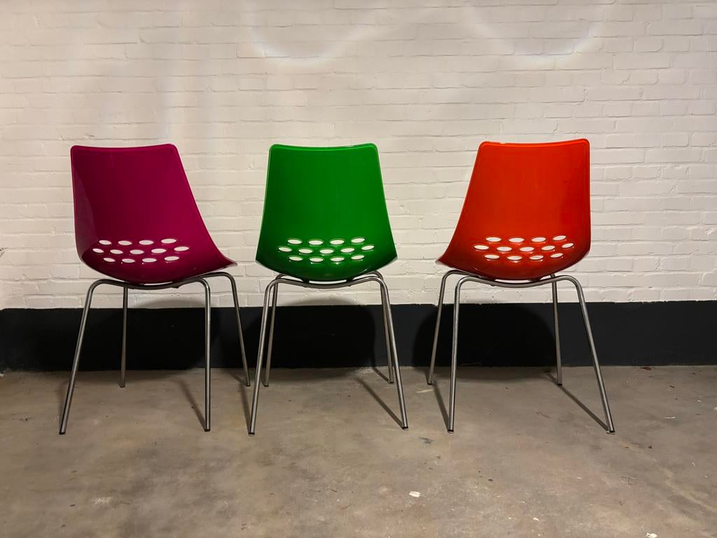 Vintage Calligaris Jam Stoelen - set van 3, Ophalen, Kunststof, Overige kleuren, Drie