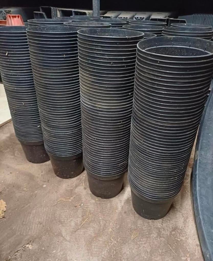 Kweekpotten plantenpotten bloempotten 2 liter, Kunststof, Gebruikt, Minder dan 30 cm, Rond