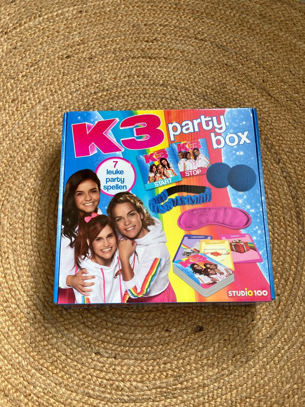 K3 Party Box - 7 Leuke Party Spellen, Drie of vier spelers, Ophalen of Verzenden, Gebruikt