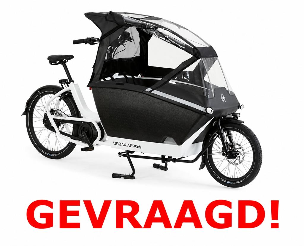 GEVRAAGD URBAN ARROW bakfiets Met Of Zonder Werk!, Ophalen, Gebruikt, 1 kind