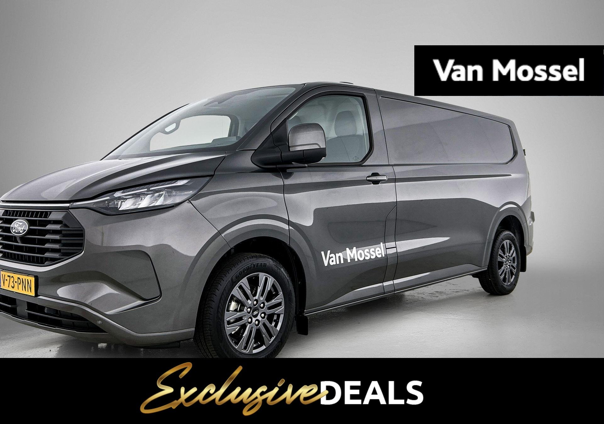 Ford Transit Custom 320 2.5 PHEV L2H1 Limited | Trekhaak Weg, Auto's, Dealer onderhouden, 4 cilinders, Met garantie (alle), Bedrijf