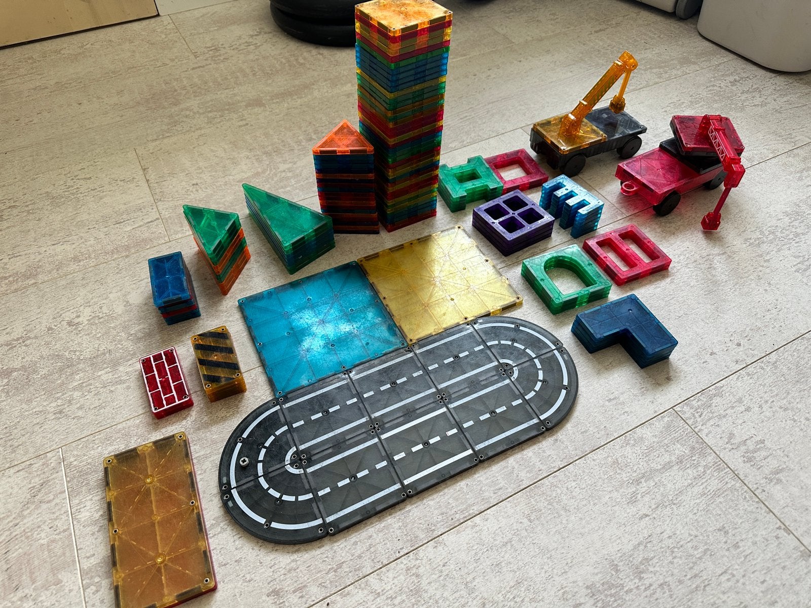 Magnetic tiles, Ophalen, Zo goed als nieuw