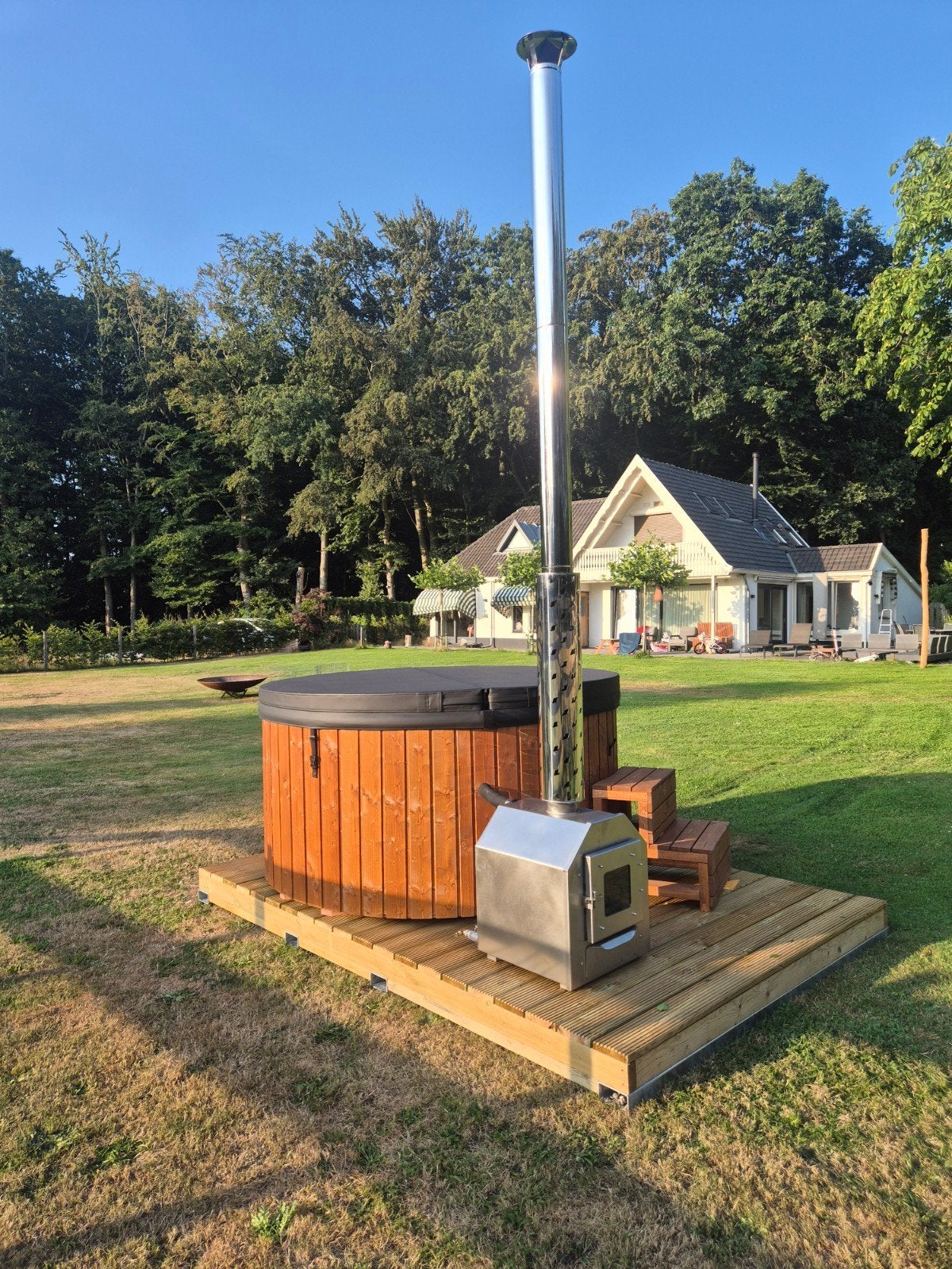 Twentse Hottubs, de beste en goedkoopste, Verzenden, Nieuw, Inbouw, Trap
