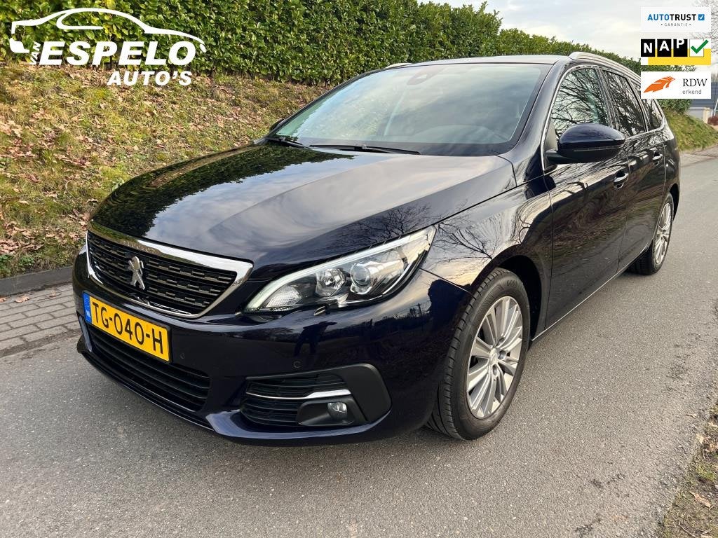 Peugeot 308 SW 1.2 PureTech Blue Lease Premium AUTOMAAT, 83., Gebruikt, Euro 6, 1199 cc, Blauw