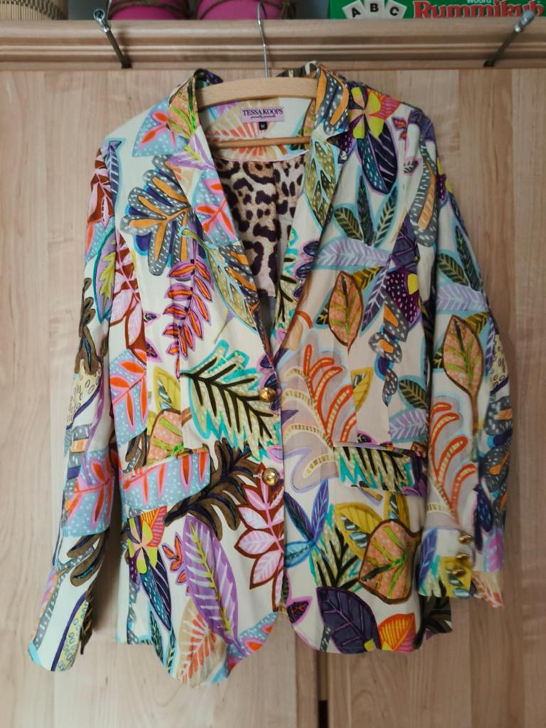 Vrolijk zomerjasje Tessa Koops linnen/viscose - Nieuw!, Kleding | Dames, Maat 38/40 (M), Overige kleuren, Nieuw, Ophalen of Verzenden