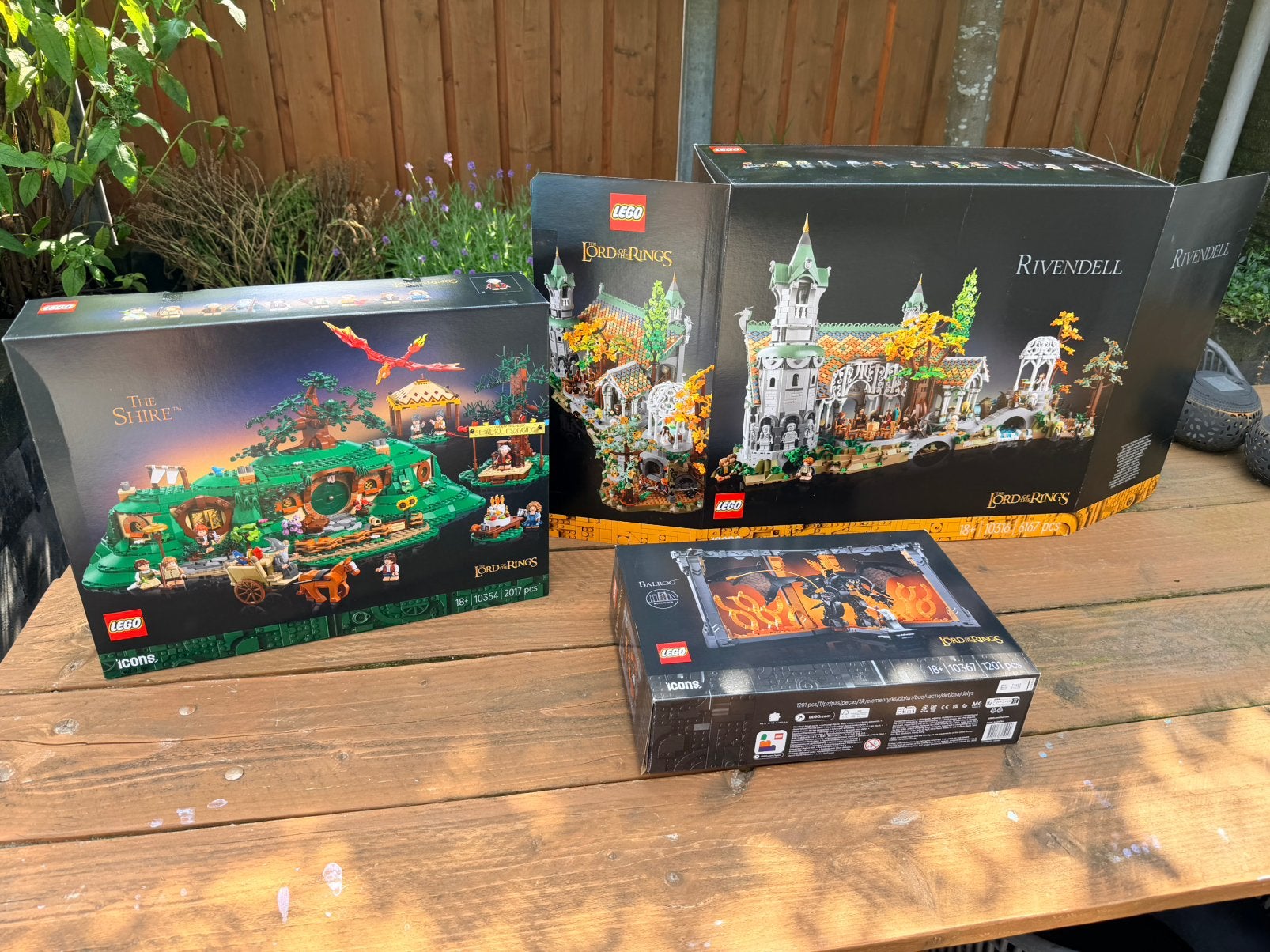 3 lege Lego dozen - Lord of the Rings: 10316, 10354 & 10367, Overige thema's, Lego, Overige typen, Ophalen of Verzenden