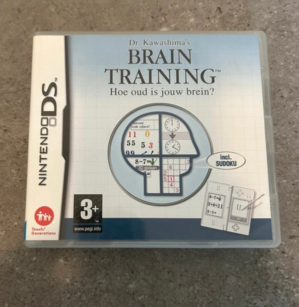 Brain training Nitendo DS, Ophalen, Puzzel en Educatief, 1 speler, Zo goed als nieuw