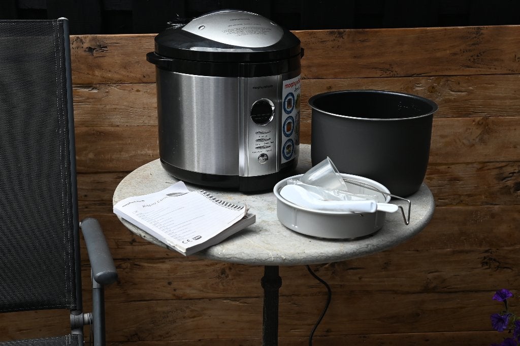 Morphy Richards Rapid Cook Snelkookpan 6L, Huis en Inrichting, Keuken | Potten en Pannen, Ophalen, Snelkookpan, Met deksel, Nieuw