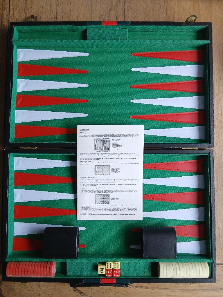 Backgammon spel koffer groot, Ophalen of Verzenden, Nieuw