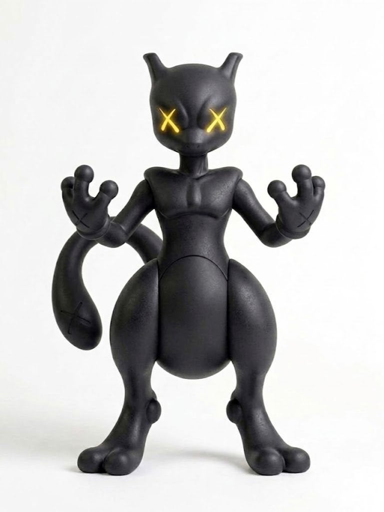 KAWS x Mewtwo Figuur - Zeldzaam Verzamelobject, D, C, Ophalen of Verzenden, Zo goed als nieuw