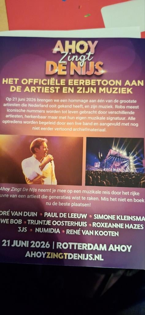 2 kaarten rob de nijs tribute, Twee personen