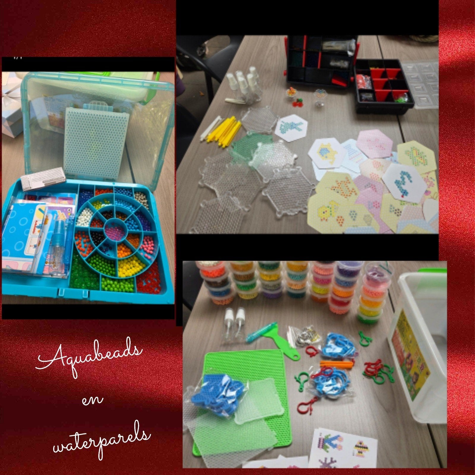 Aquabeads en waterparels knutselset, Gebruikt, Overige thema's, Meerkleurig, Ophalen of Verzenden