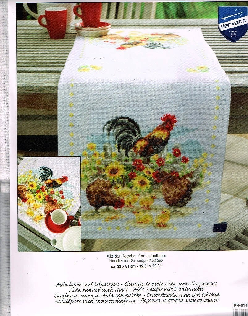Cado vervaco borduurpakket loper KUKELEKU  oude prijs, Ophalen of Verzenden, Nieuw, Handborduren, Borduurpakket