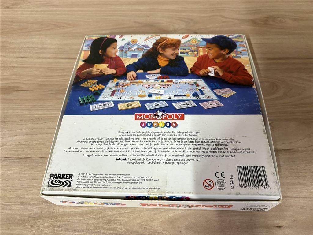 monopoly junior kermis - s4228, Hobby en Vrije tijd, Gezelschapsspellen | Bordspellen, Verzenden, Zo goed als nieuw