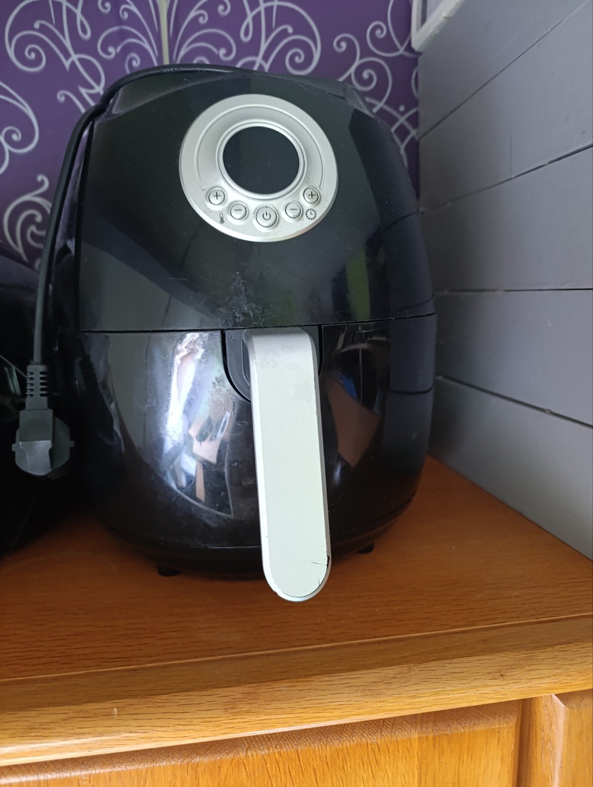 Zwarte Airfryer met digitale bediening, Ophalen, Gebruikt, Airfryer, Minder dan 750 gram