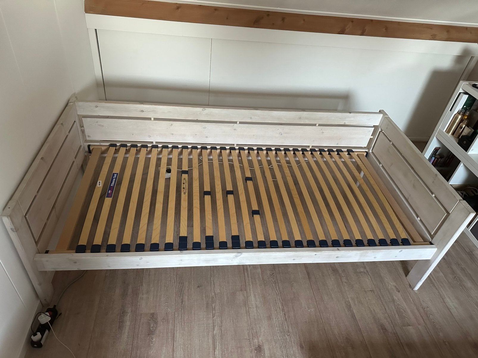 Lifetime bed 90x200 cm – Whitewash, Ophalen, Gebruikt, 90 cm, Eenpersoons