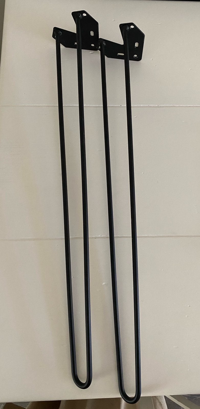 Duraline. 2 zwarte tafelpoten 72 cm, Ophalen of Verzenden, Zo goed als nieuw, Rond, 50 tot 100 cm