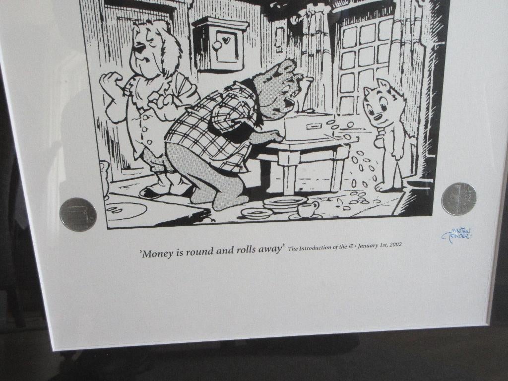 Money is round and rolls away Schilderij Bommel, Marten Toonder, Eén stripboek, Nieuw, Ophalen of Verzenden
