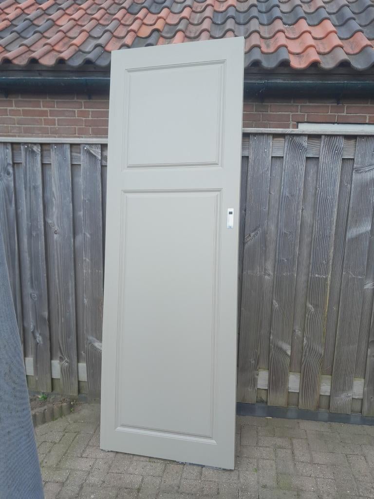 2 Houten schuifdeuren  met schuifsysteem, Ophalen, Binnendeur, 200 tot 215 cm