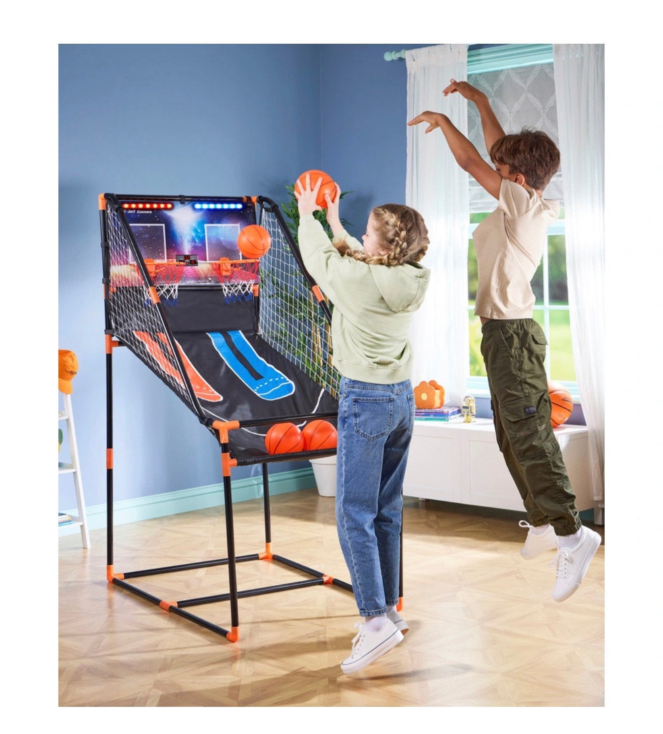 Smyths Toys Double Shot Basketball Game Indoor Basketball, Twee personen, Overige typen