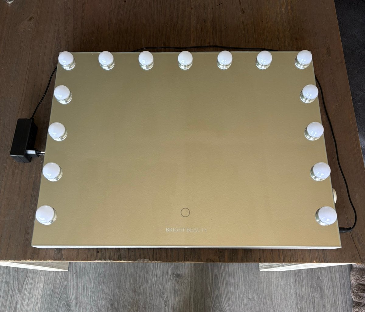 Hollywood Make-up Spiegel met LED Verlichting, Huis en Inrichting, Ophalen, Zo goed als nieuw, Minder dan 100 cm, Rechthoekig