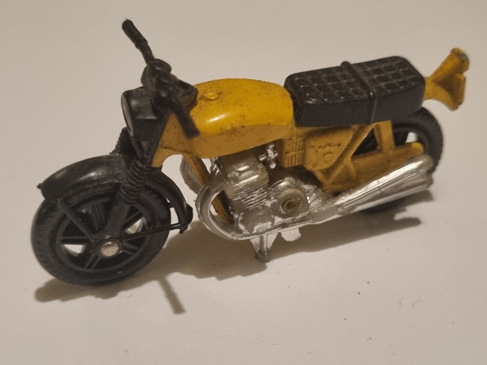 Vintage Matchbox Motorfiets Speelgoed (Made in Macau), Ophalen of Verzenden, Gebruikt, Motor