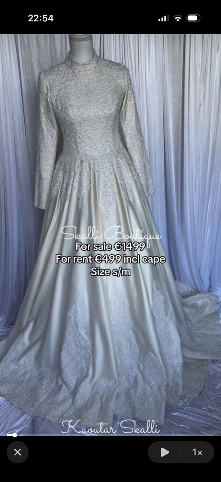 Wedding dress off white, Ophalen of Verzenden, Zo goed als nieuw, Wit, Trouwjurk
