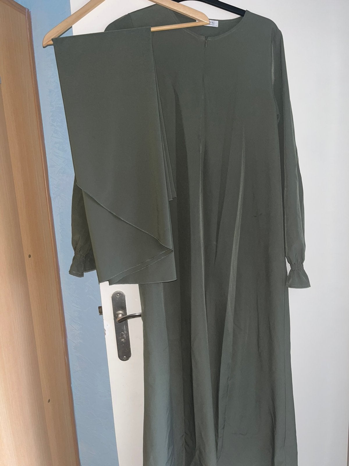 Khimar set khaki, Maat 38/40 (M), Jurk, Ophalen of Verzenden, Zo goed als nieuw
