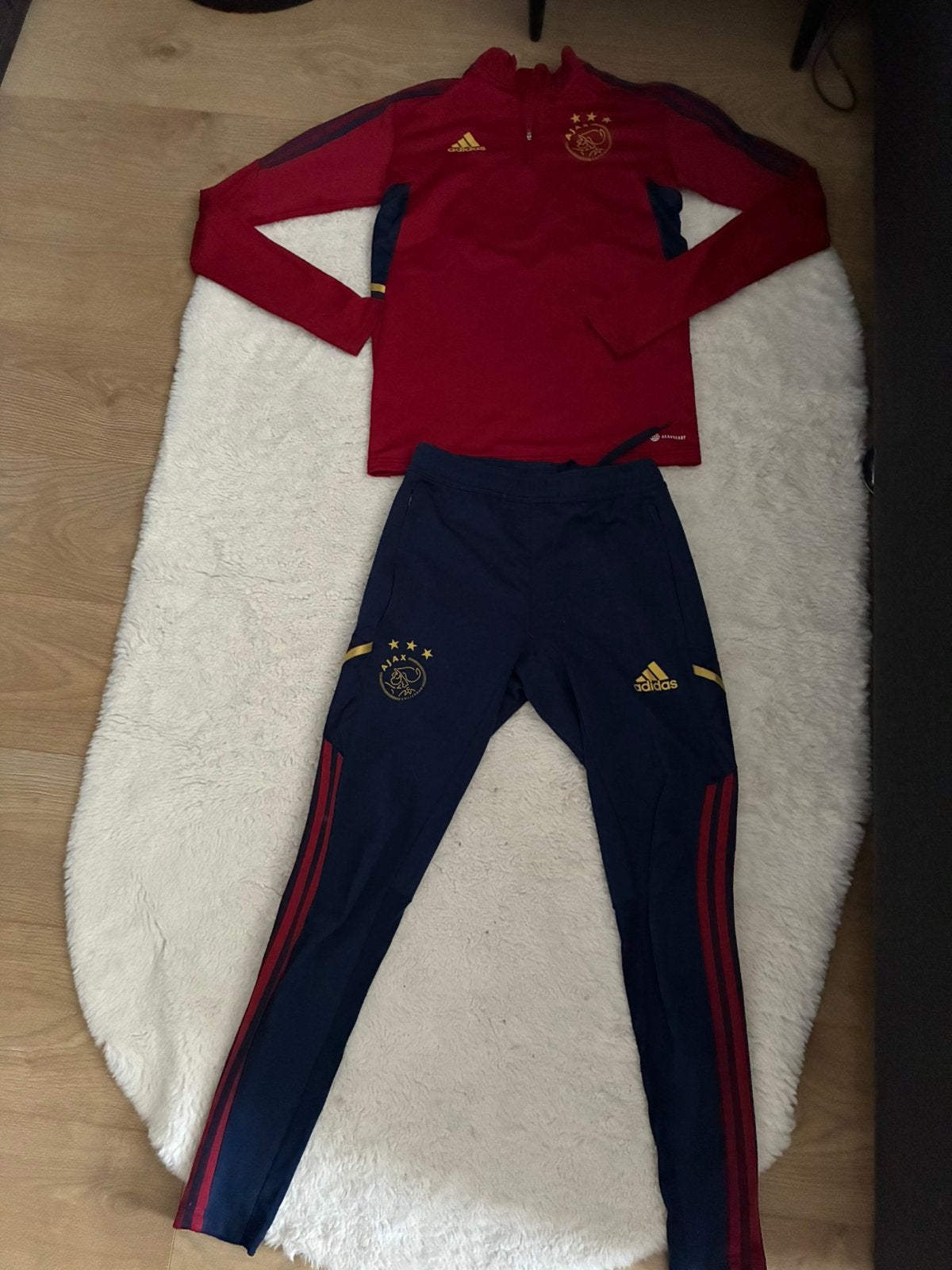 Ajax trainingspak maat XS, Kleding | Heren, Sportkleding, Blauw, Ophalen of Verzenden, Zo goed als nieuw, Voetbal