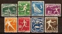 Nederland NVPH nr 220/3 gestempeld Olympiade 1928, Ophalen of Verzenden, T/m 1940, Gestempeld