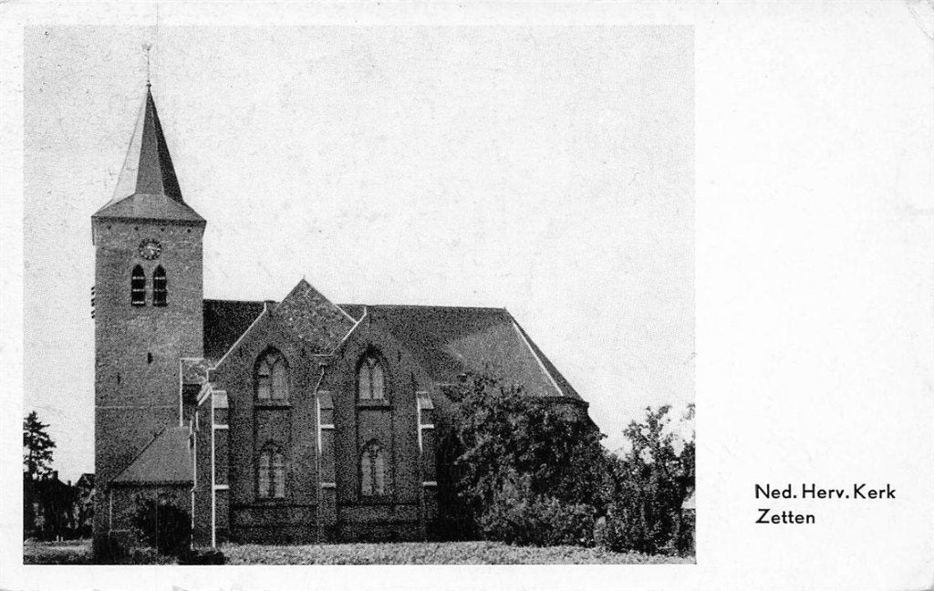 703-437-039 Ned Herv Kerk Zetten, Verzamelen, Ophalen of Verzenden, Voor 1920, Gelderland
