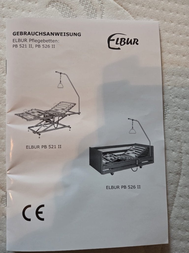 Zorg bed met commode en spiegel, Ophalen, Verstelbaar, 90 cm, Eiken