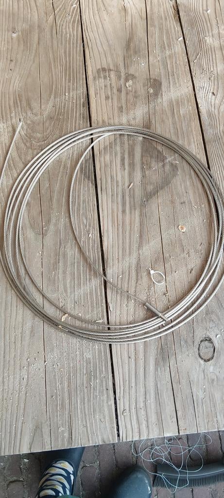 4RVS staalkabel3.5mm - 6.5 meter met m8 draad, 250 mm of meer, Overige typen, Nieuw, Ophalen of Verzenden