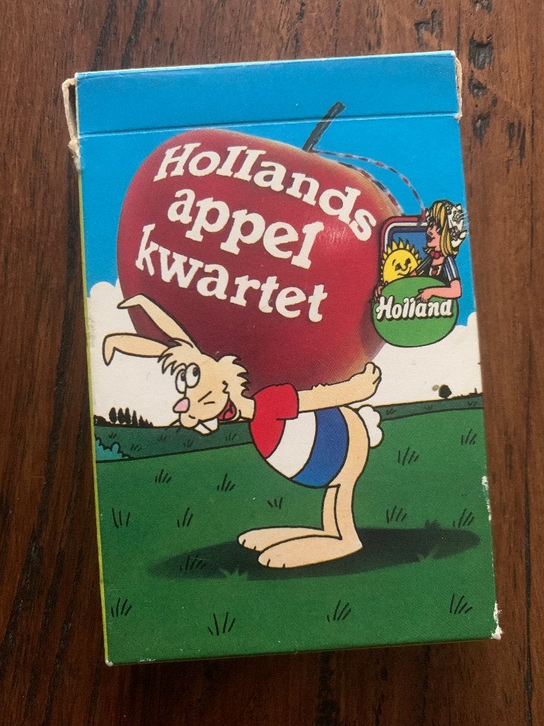 Vintage Hollands Appel kwartet, Verzamelen, Speelkaarten, Jokers en Kwartetten, Ophalen of Verzenden, Gebruikt, Kwartet(ten)