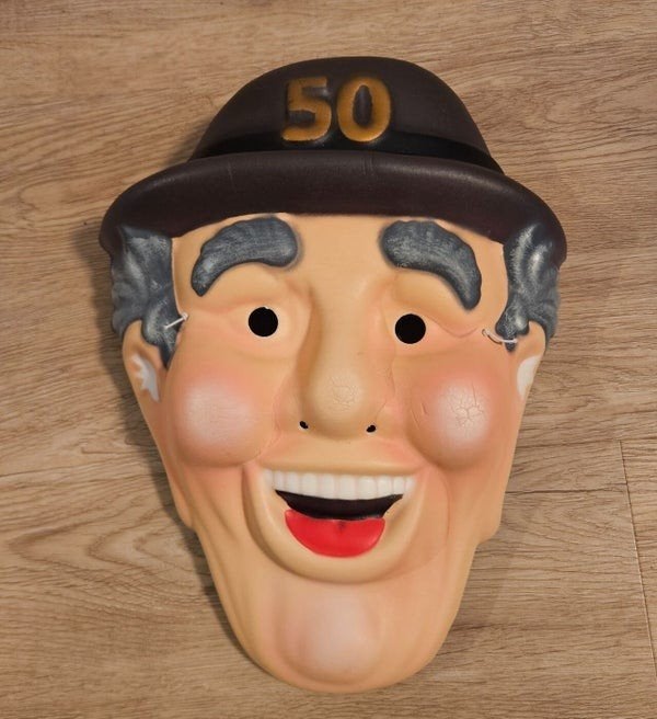 Abraham masker 50 jaar - Feestartikel, Onbekend, Nieuw, Abraham of Sarah, Ophalen of Verzenden