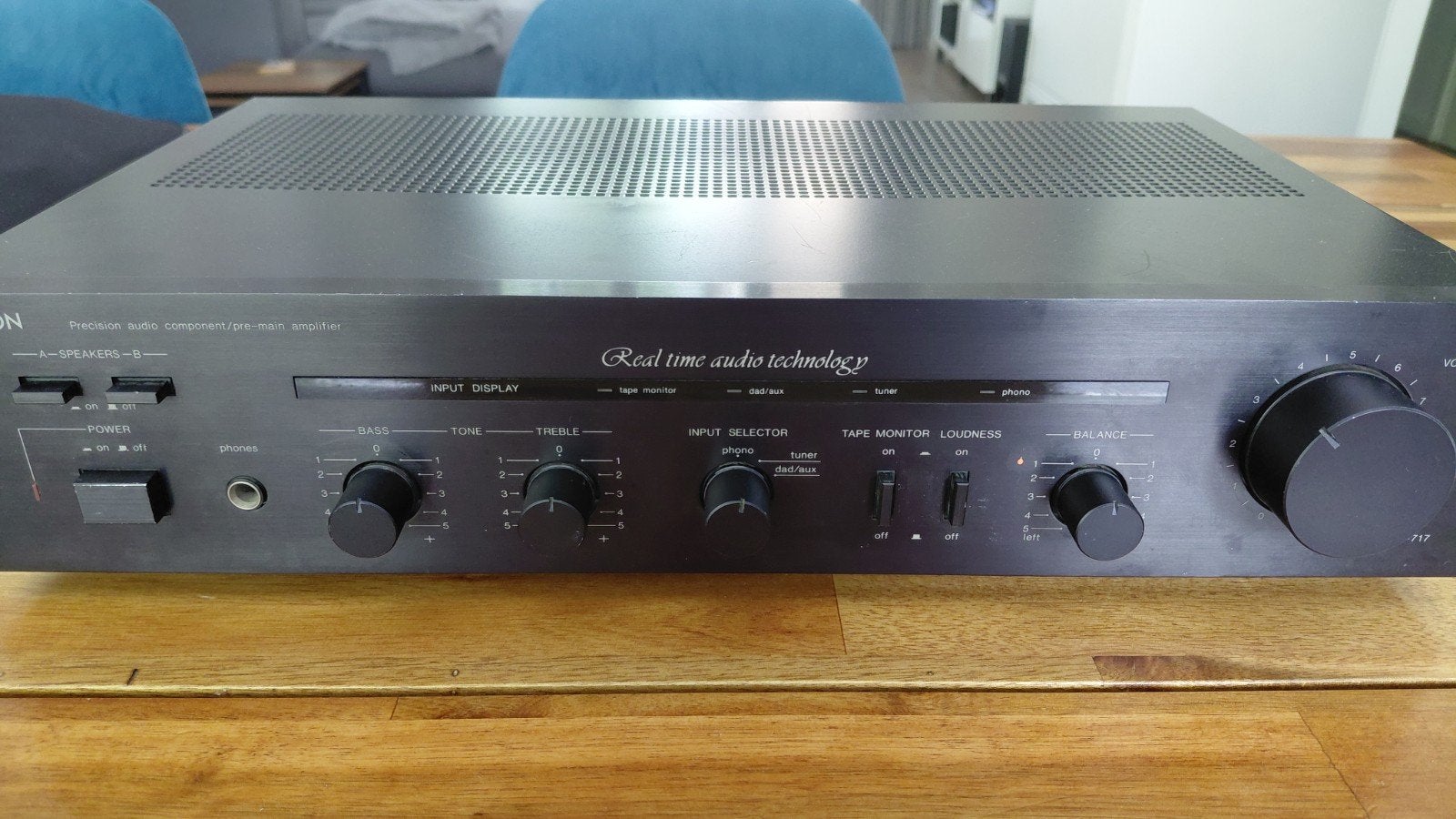 Denon PMA 717 receiver - Goed werkende versterker, Gebruikt, Denon, Ophalen of Verzenden, 60 tot 120 watt