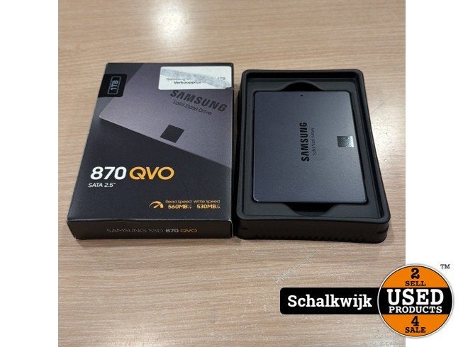 Samsung 870 QVO SSD 1Tb als nieuw in doos, Samsung, Zo goed als nieuw, Support@Samsung.com, 129, Samsung-ro, Yeongtong-gu
Suwon-si, Gyeonggi-do 16677
South Korea