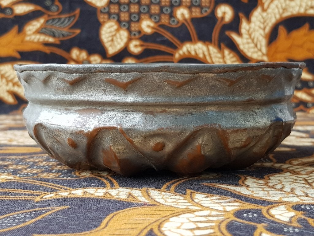Mooie originele antieke Oosterse waskom van koper 15,2 cm., Ophalen of Verzenden, Koper