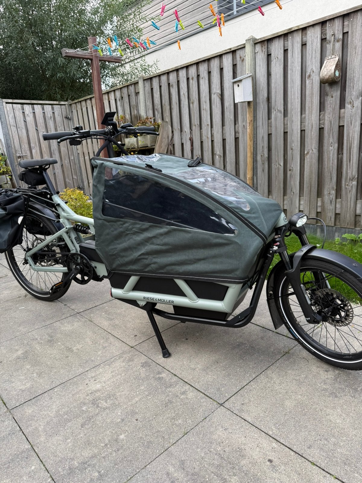 Riese & Müller nieuwe electrische bakfiets, alle comfort, Nieuw, 2 kinderen, Elektrisch, Schijfrem