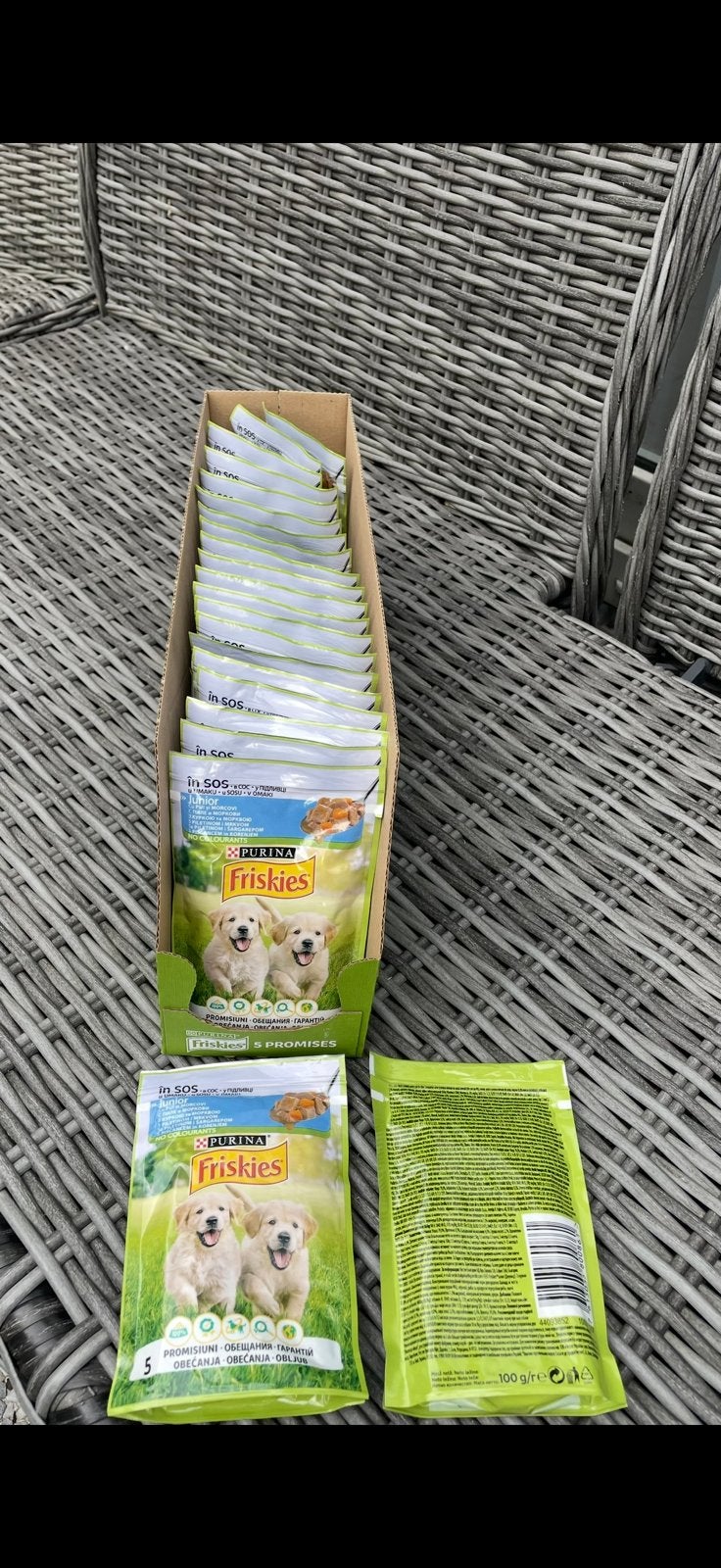 Purina Friskies Junior Kip En Wortel Natvoer 100 gram, Dieren en Toebehoren, Dierenvoeding, Ophalen of Verzenden, Hond
