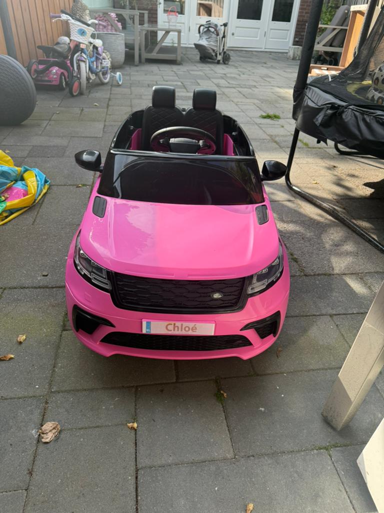 Land Rover Range Rover Velar SVR Elektrische Kinderauto Roze, Kinderen en Baby's, Speelgoed | Buiten | Accuvoertuigen, Ophalen of Verzenden