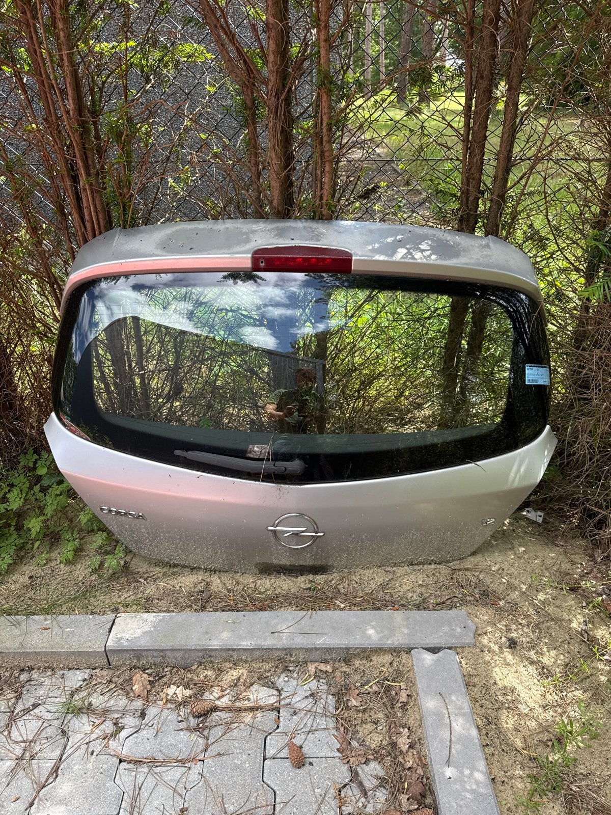 Opel Corsa C Achterklep Zilver (mrt 2007), Auto-onderdelen, Gebruikt, Achterklep, Opel, Ophalen of Verzenden