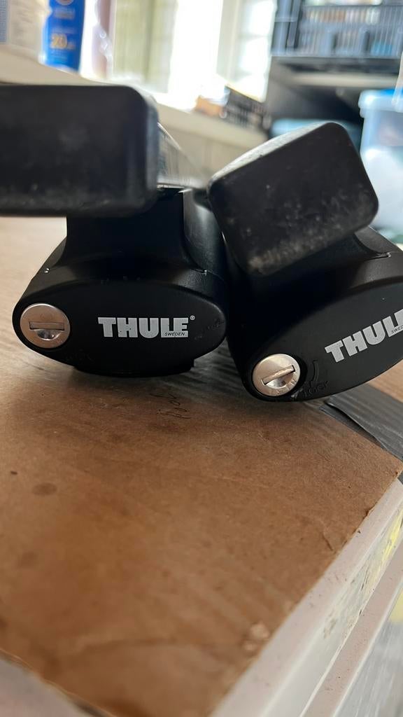 Thule dakdragers 775 lengte 120 cm, Ophalen, Gebruikt